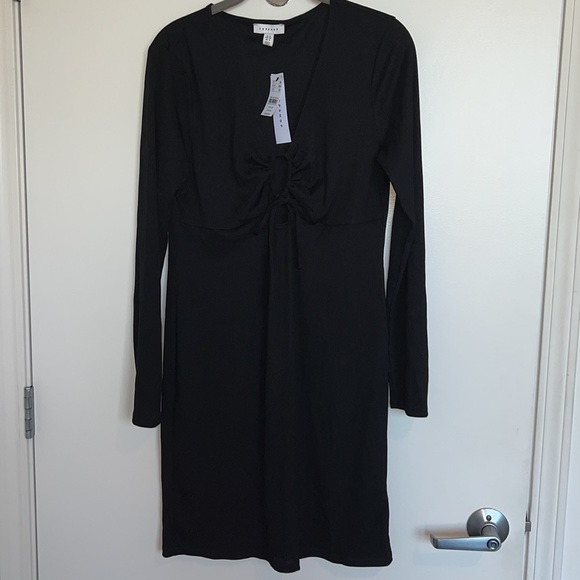 Topshop Ribbed Keyhole Dress - Picture 5 of 8